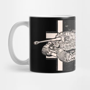 Tiger Tank Iron Cross - WW2 Germany Panzer Mug